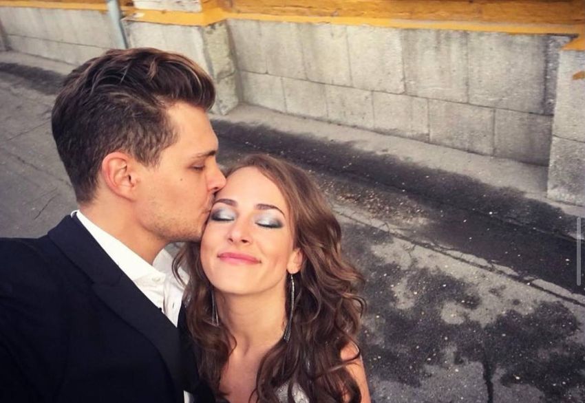 Аглая Тарасова и Милош Бикович. Фото: Instagram*