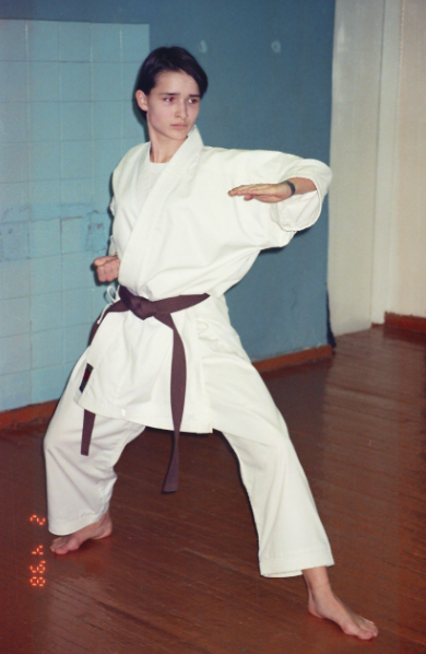 Еще в школе Оля Николаева стала чемпионкой России по карате. ФОТО из личного архива