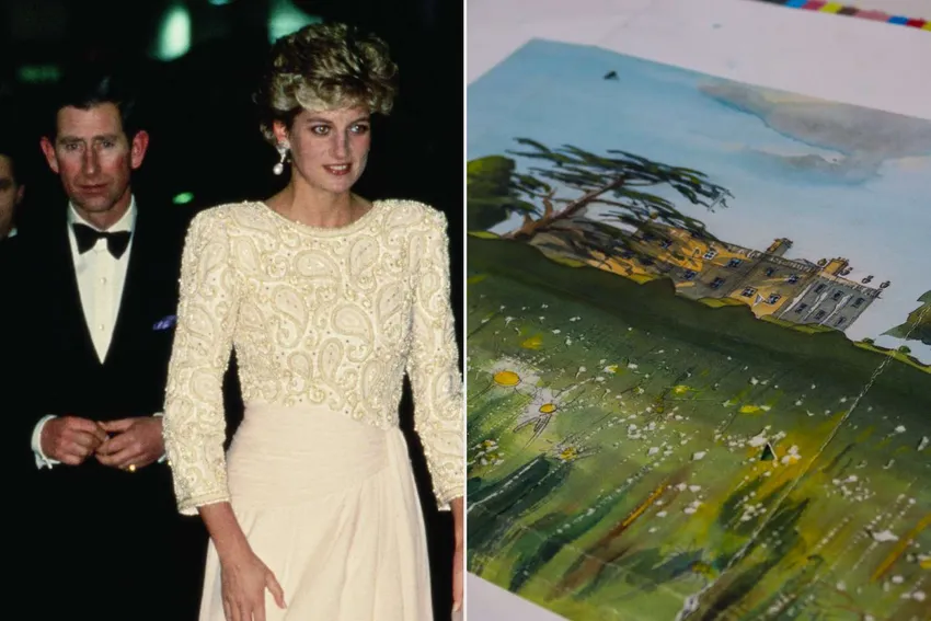 Король Великобритании Карл III начал продавать копии своей акварели. Фото: соцсети