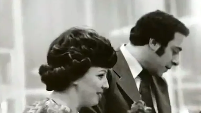 Лариса Рубальская с мужем Давидом Розенблатом. Фото: кадр из передачи «Судьба человека»