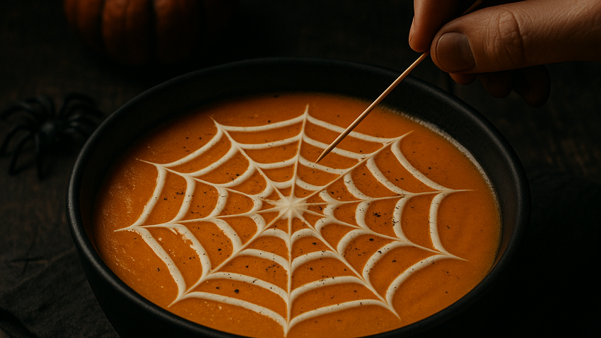 Суп из моркови «Паутина». Фото сгенерировано нейросетью GPT-Image