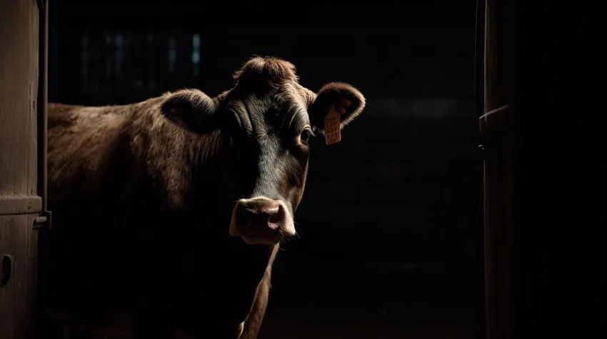 В Башкирии фермер нашел в туше коровы чужие пачку пятитысячных купюр и документы. Фото сгенерировано нейросетью midjourney.com по материалам статьи