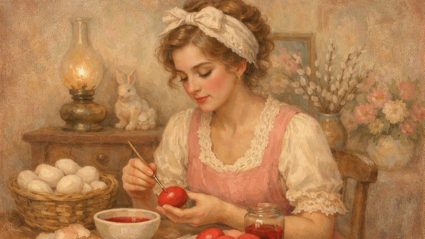 Пасха в 2026 году: когда красить яйца. Фото сгенерировано нейросетью GPT Images