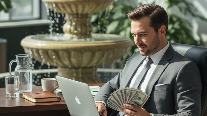 В 2026 году Водолеям будут приходить деньги через информацию, посредничество и интеллектуальную собственность. Фото сгенерировано нейросетью Nano Banana