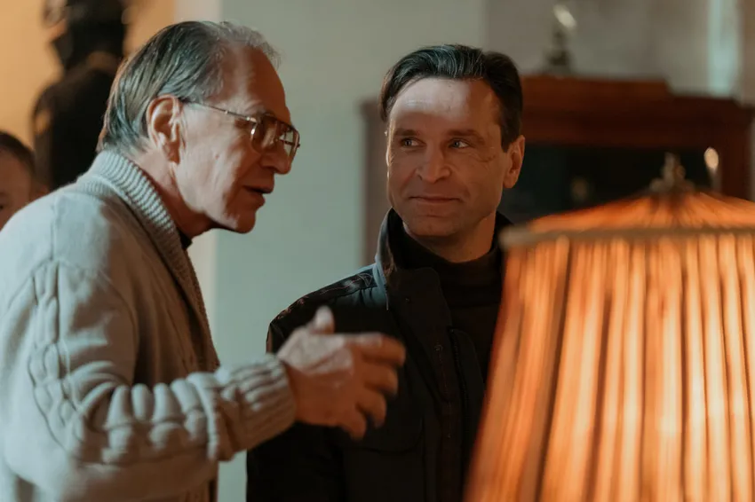 Алексей Гуськов и Виктор Добронравов на съемках 3 сезона «Инспектора Гаврилова». Фото: СТС