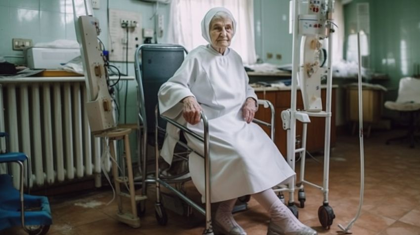 В Екатеринбурге самокатчики сбили 78-летнюю туристку и сломали ей ногу. ФОТО СГЕНЕРИРОВАНО НЕЙРОСЕТЬЮ MIDJOURNEY.COM ПО МАТЕРИАЛАМ СТАТЬИ