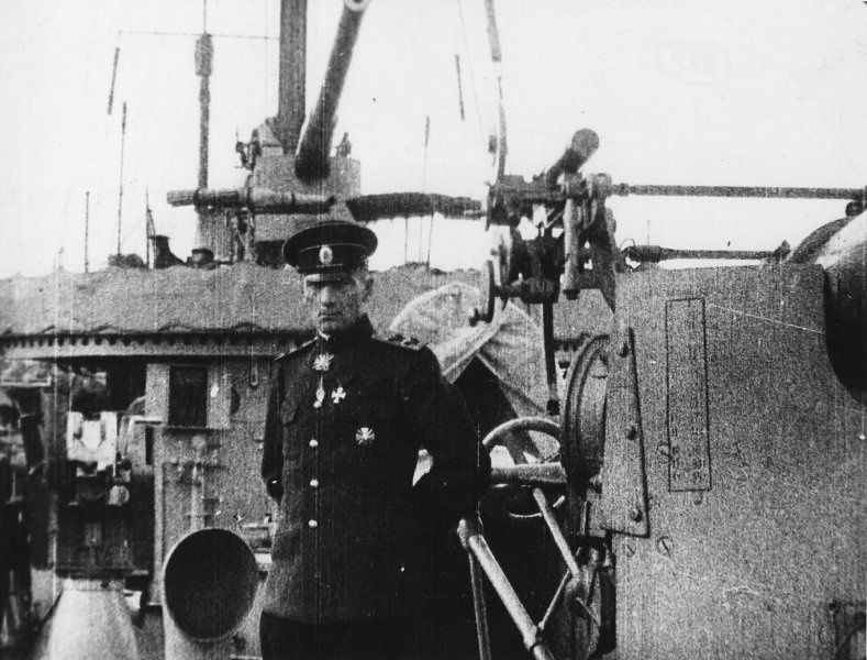 Вице-адмирал Колчак на боевом корабле. Июль 1916 года. Фото: ru.wikipedia.org