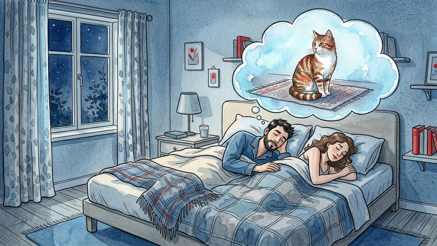 К чему снятся кошки мужчине. Фото сгенерировано нейросетью Nano Banana