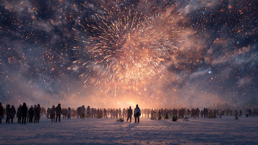 Фейерверки в России разрешены, но в рамках действующего закона. Фото сгенерировано нейросетью Midjourney