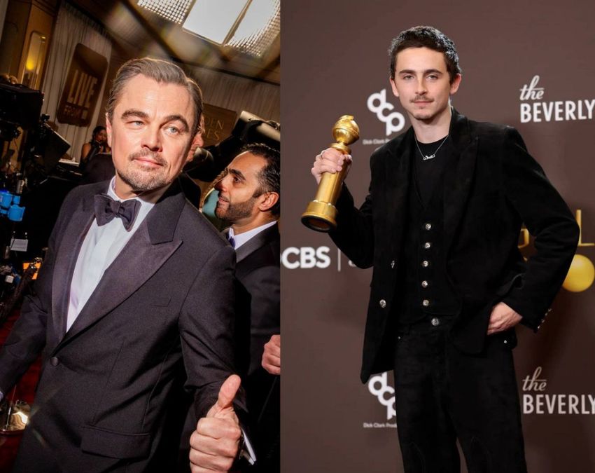 30-летний Тимоти Шаламе собирается отобрать у Леонардо Ди Каприо «Оскар». Фото: соцсети