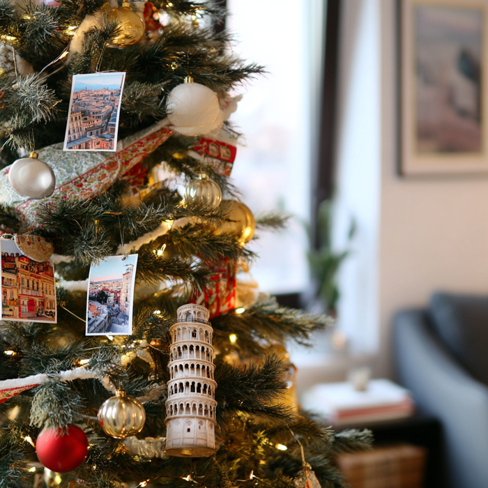 Елка в стиле «Италии». Фото сгенерировано нейросетью Midjourney