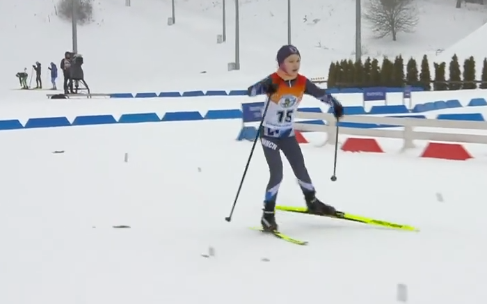 Техника Ксении очень напоминает технику бега ее мамы - Дарьи Домрачевой. ФОТО: соцсети