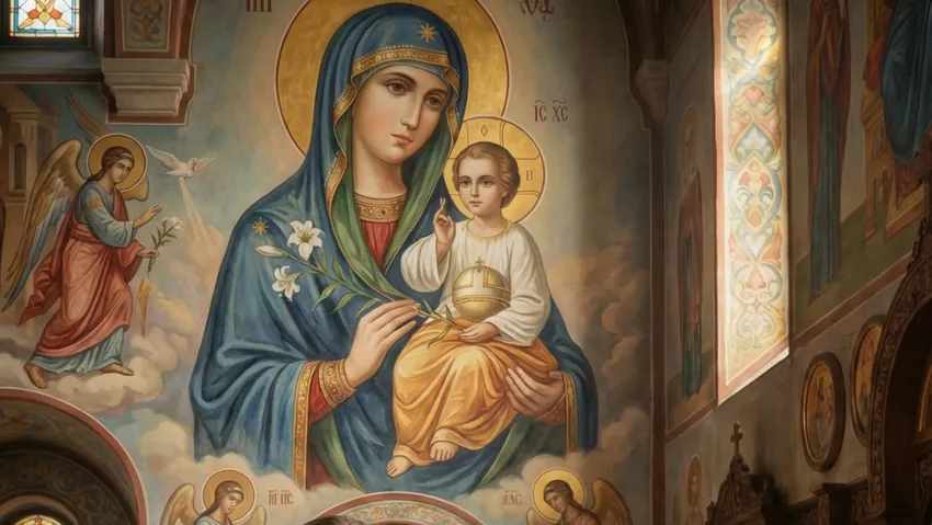 Благовещение Пресвятой Богородицы в 2026 году отмечают 7 апреля. Фото сгенерировано нейросетью Nano Banana