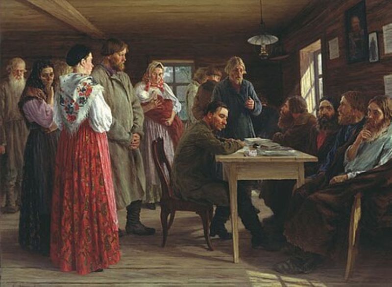 Картина Михаила Зощенко - старшего "Волостной суд". Фото: wikipedia.org