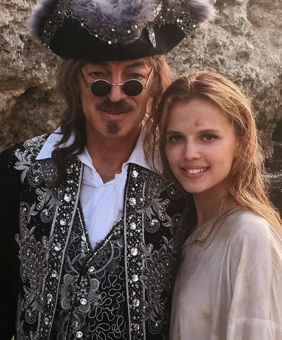 Ника Здорик и Михаил Боярский на съемках фильма «Гардемарины 1787. Мир». Фото: соцсети