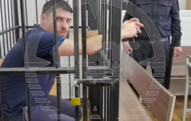 Задержанный сотрудник газовой службы. Фото: @t.me/shot_shot