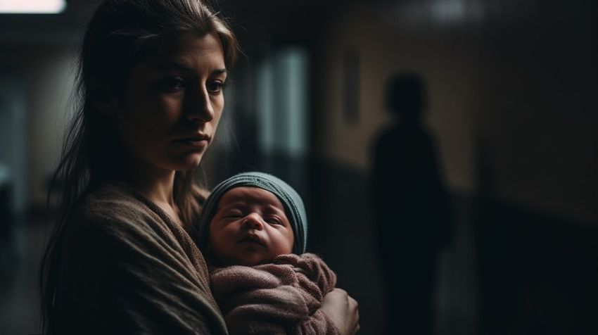 Девушку заставил возлюбленный-мигрант избавиться от ребенка на 6 месяце беременности. ФОТО СГЕНЕРИРОВАНО НЕЙРОСЕТЬЮ MIDJOURNEY.COM ПО МАТЕРИАЛАМ СТАТЬИ