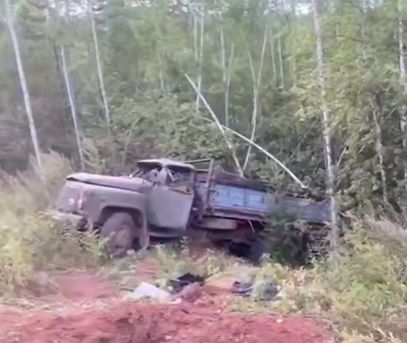 Под Иркутском пьяный мужчина посадил пятерых детей в кузов ГАЗ и улетел в кювет. Фото: t.me/babr_mash