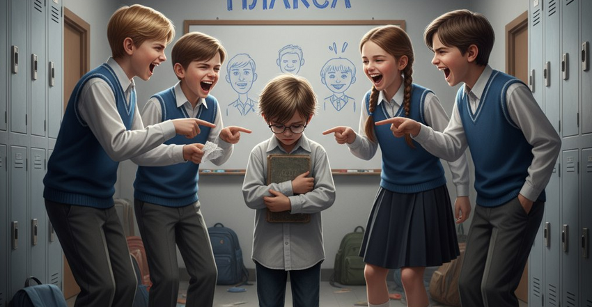 Российские школы будут жестко наказывать за буллинг в их стенах. Фото сгенерировано нейросетью Perplexity по материалам статьи