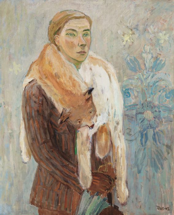 Боа из рыси (автопортрет). Туве Янссон, 1942 год