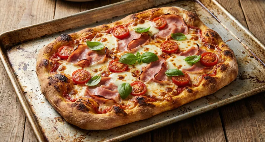 Пицца на кефире. Фото сгенерировано нейросетью Nano Banana