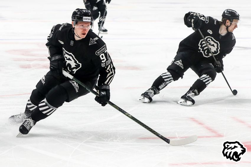 Хоккейная команда «Трактор» выбила аварийный люк в самолете. Фото: hctraktor.org