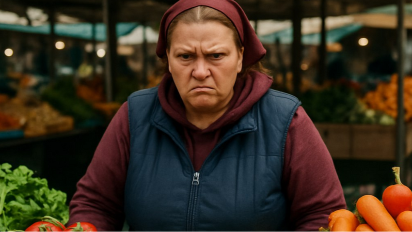 Во Владикавказе торговка избила чиновника, который хотел ее выгнать с точки. Фото сгенерировано нейросетью Perplexity по материалам статьи