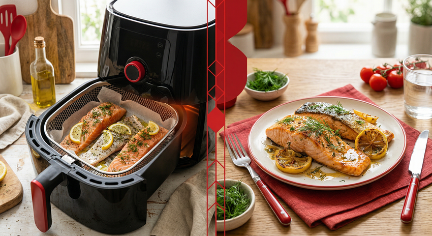 Лосось с лимоном и укропом. Фото сгенерировано нейросетью Nano Banana