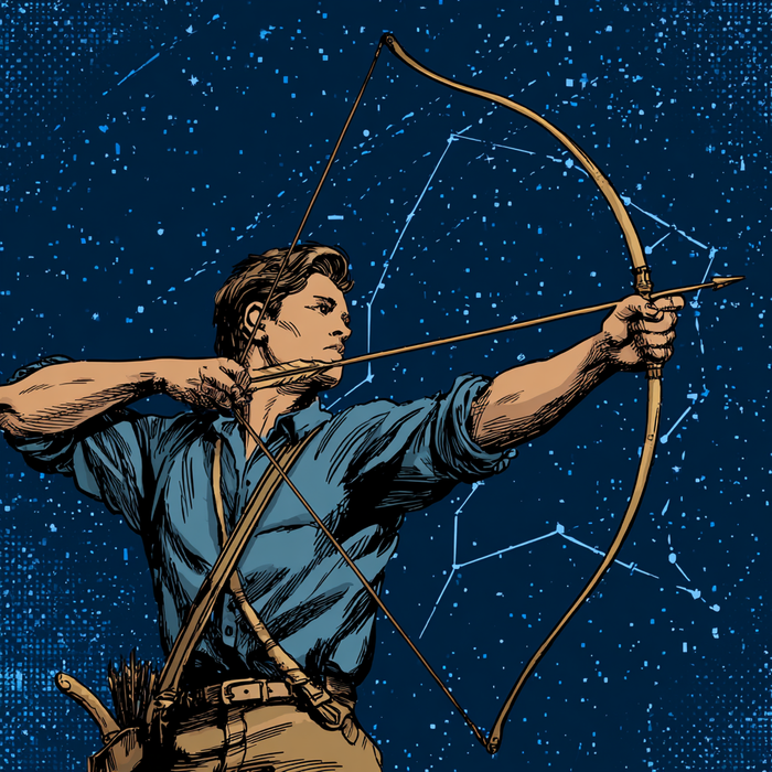 Ноябрь месяц для Стрельцов хорош для завершения дел и духовных практик. Фото сгенерировано нейросетью Midjourney