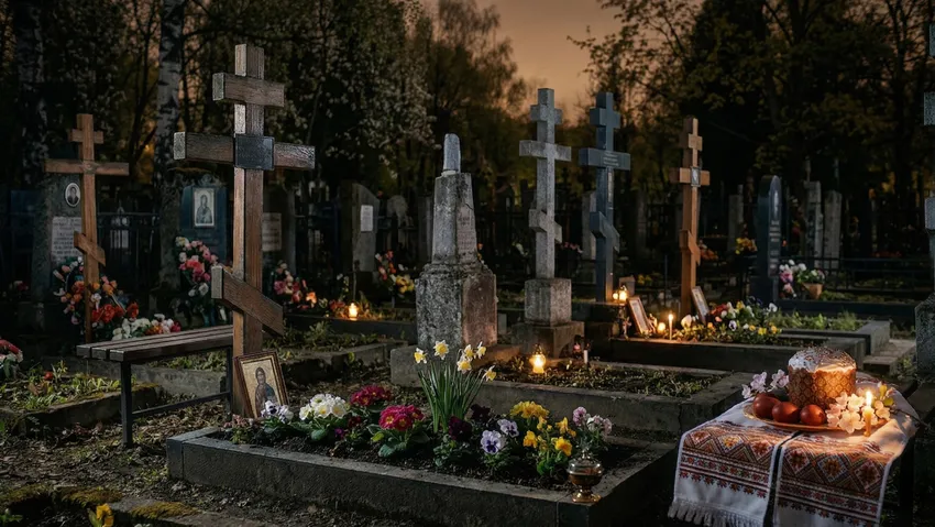 В 2026 году Радоницу отмечают 21 апреля. Фото сгенерировано нейросетью Nano Banana