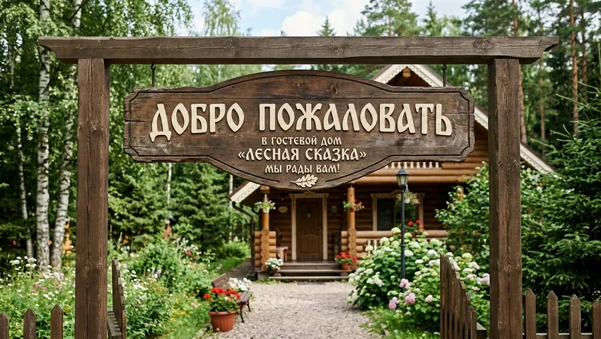 Закон о русском языке на вывесках. Фото сгенерировано нейросетью Nano Banana