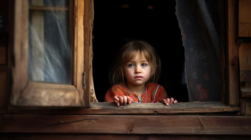 В Кургане 5-летняя девочка осталась одна в садике и выпала со второго этажа. Фото сгенерировано нейросетью midjourney.com по материалам статьи