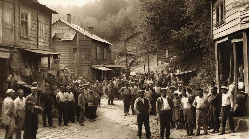 На сходах народа бандитов призывали сдаться. Фото сгенерировано нейросетью midjourney.com по мотивам публикации