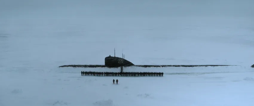 Фильм «Северный полюс» рассказывает о подводной лодке «Ленинский комсомол», которая совершила исторический поход под паковыми льдами Арктики. Фото: пресс-служба «Централ Партнершип»