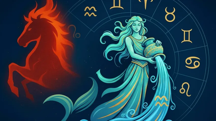 Общий прогноз для Водолея в 2026 году. Фото сгенерировано нейросетью Nano Banana