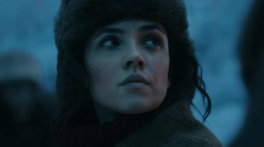Стася Милославская в роли Ольги Сомовой. Кадр из сериала «Челюскин. Первые», 2025, реж. Степан Коршунов