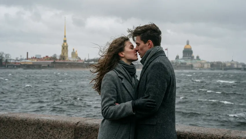 Погода в Санкт-Петербурге в апреле 2026 года. Фото сгенерировано нейросетью Nano Banana