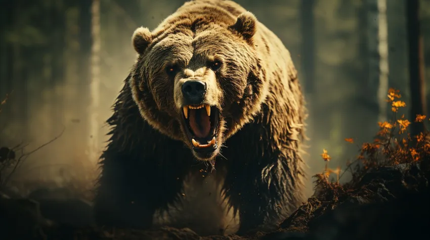 В Башкирии медведь напал на сноубордиста и чуть не разорвал его пополам. Фото сгенерировано нейросетью midjourney.com по материалам статьи
