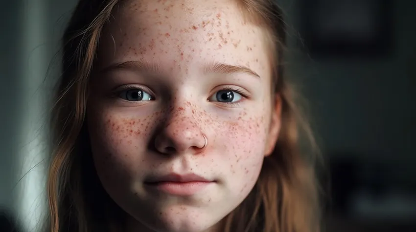 Испанские учёные создали средство от прыщей из бактерии, которая их вызывает. Фото сгенерировано нейросетью midjourney.com по материалам статьи