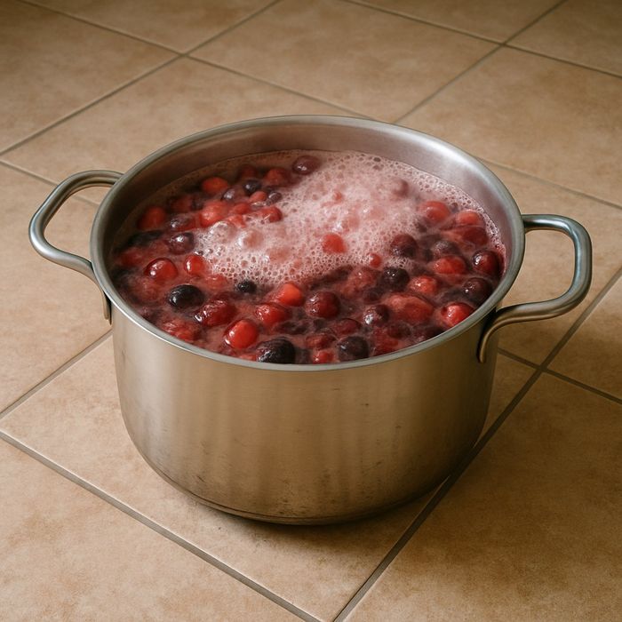 В Ростовской области двухлетняя малышка упала в кастрюлю с кипящим компотом. Фото сгенерировано нейросетью Perplexity по материалам статьи.