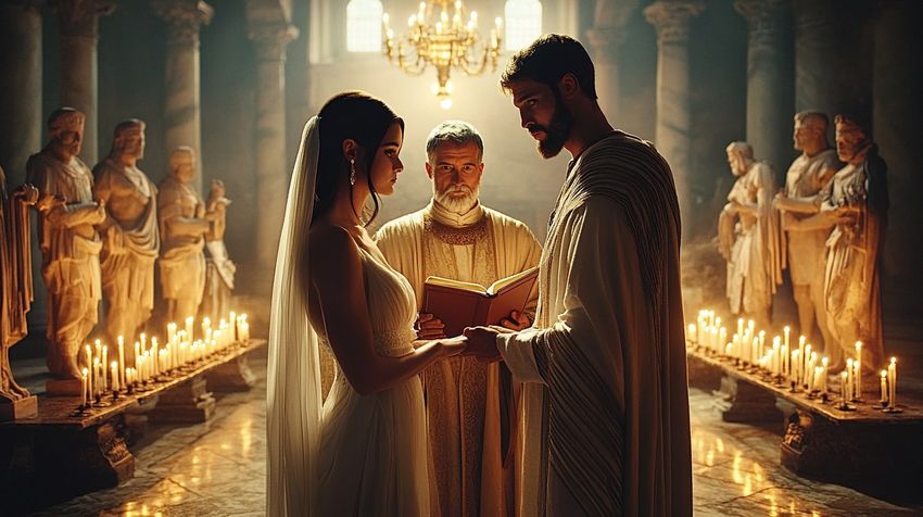 По одной из версий, Валентин тайно венчал влюбленных и был за это наказан. Фото сгенерировано нейросетью midjurney.com по мотивам публикации