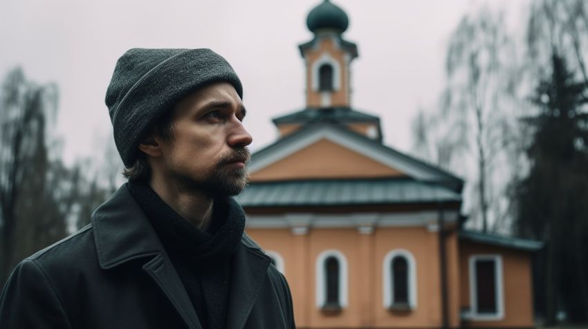 Мужчина напал на школьников возле храма. ФОТО СГЕНЕРИРОВАНО НЕЙРОСЕТЬЮ MIDJOURNEY.COM ПО МАТЕРИАЛАМ СТАТЬИ