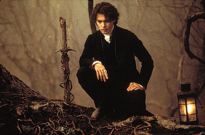 Кадр из фильма "Сонная лощина", 1999, реж. Тим Бёртон
