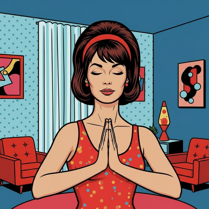 Женщинам-Водолеям в январе 2026 года советуют чаще заниматься йогой и медитациями. Фото сгенерировано нейросетью Nano Banana