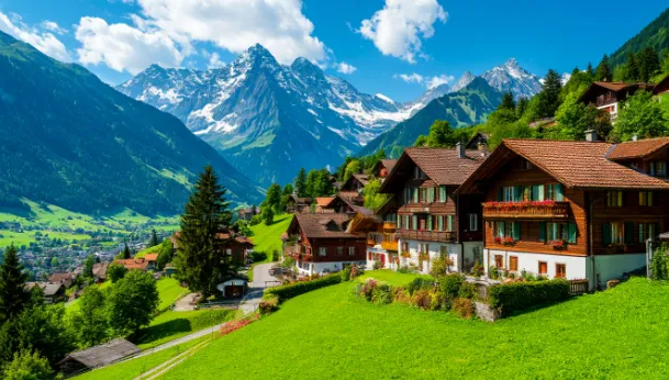 В Швейцарии хотят ограничить численность населения до 10 млн человек. Фото сгенерировано нейросетью shedevrum.ai по материалам статьи