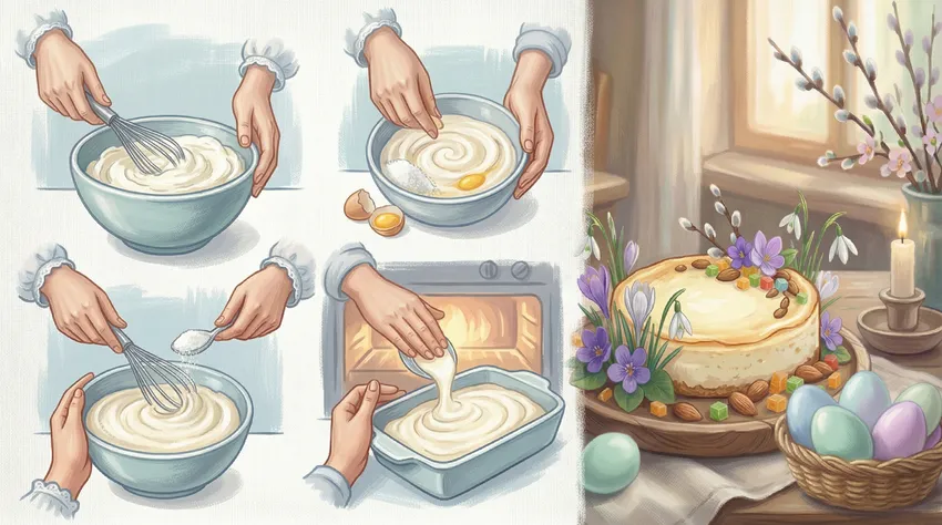 Пасха в духовке. Коллаж: Сорокина Екатерина, фото сгенерировано нейросетью Nano Banana