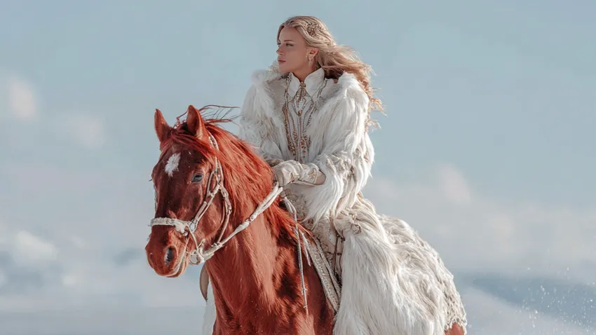 Необузданный, страстный и невероятно энергичный символ 2026 года – Красная Огненная Лошадь. Фото сгенерировано нейросетью Midjourney