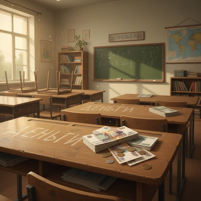 В Питере 3-классник заплатил одноклассникам 75 000, чтобы над ним не издевались. Фото сгенерировано нейросетью Perplexity по материалам статьи.