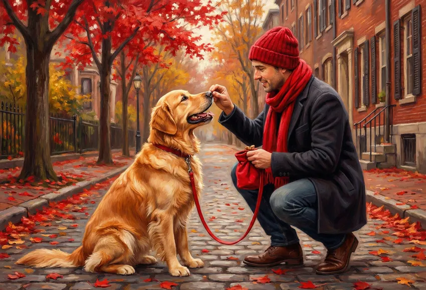 Как приучить собаку к улице. Фото сгенерировано нейросетью Nano Banana