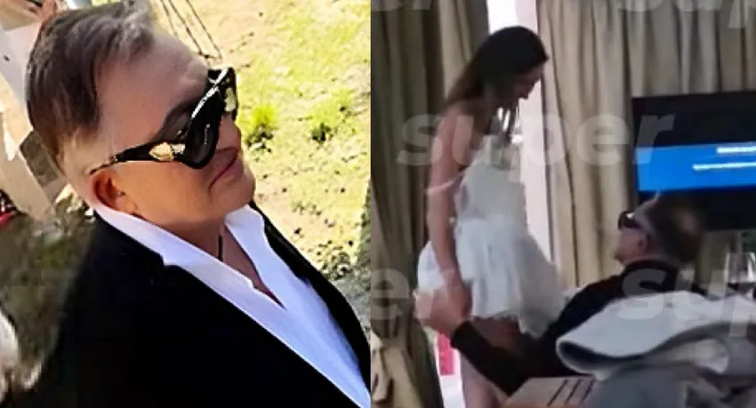 Дмитрия Диброва застали пьяными пристающим к полуголым девушкам в отеле. Фото: t.me/SuperRu